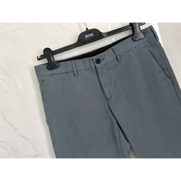 MARIO MATTEO Cotton Linen Casual Pants Cotton Chino Khaki Made in Italy Size 32 - Picture 4 of 8